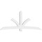 Ekena Millwork Davenport Architectural Grade PVC Gable Bracket, 108"W x 49 1/2"H x 6"D x 6"F, 11/12 Pitch GBP108X50X0606DAV00 - alternate 2